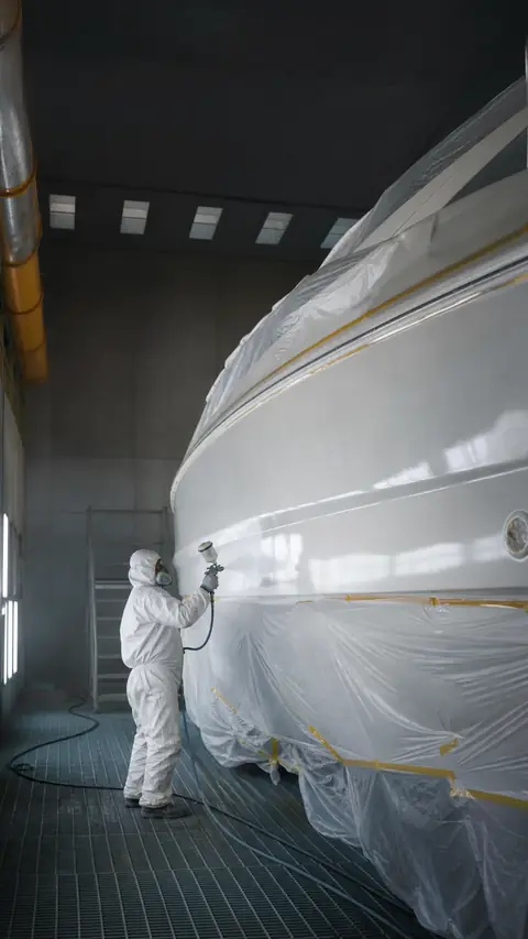 Pintura naval completa de yate y bote en Cartagena Colombia